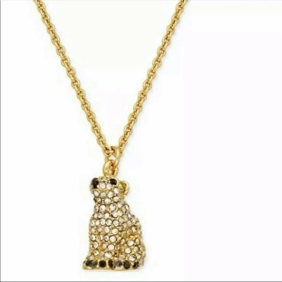 $78 Kate Spade Cold Comforts Polar Bear Necklace in gold - Picture 4 of 5